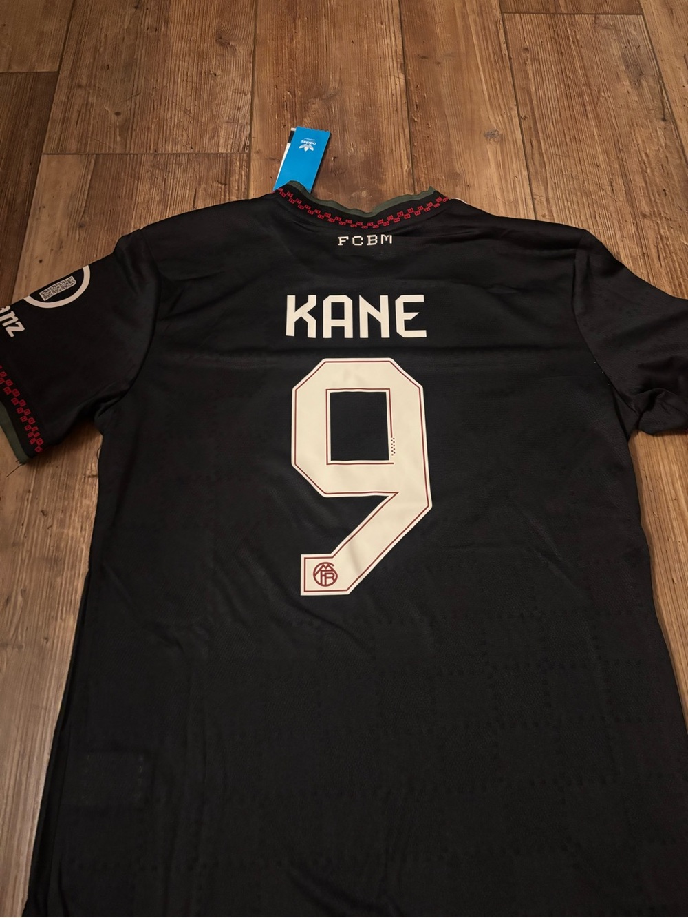 adidas Black Kane #9 Soccer Jersey - Picture 3 of 9